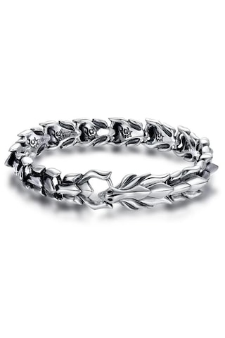 Yystore Erkek Çinko Alaşım Bileklik Lt-59 Retro Aksesuarları 22cm Çelik