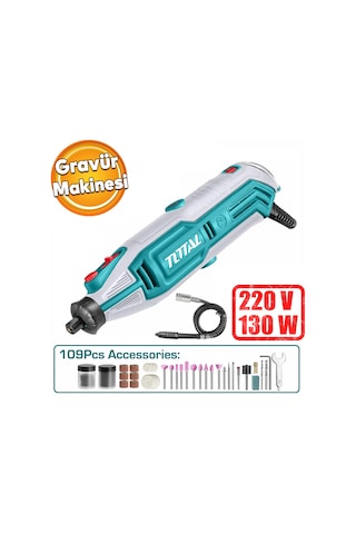 Total 130 W Gravür Makinası Tg513326e Mini Dremel Testere Kesme Makine Kömürlü