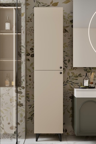 Ramses Çok Amaçlı Dolap - Kiler Dolabı - Banyo Dolabı - Ayakkabılık - Mutfak Dolabı Mdf Kumtaşı