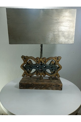 Bıev Qj52 Abajur Vintage Ahşap