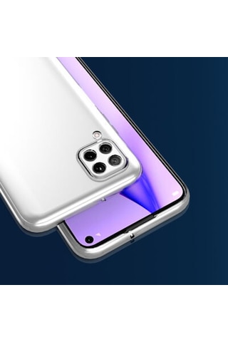 Huawei P40 Lite Uyumlu Kamera Korumalı 3D Şeffaf Silikon Kılıf 455858525