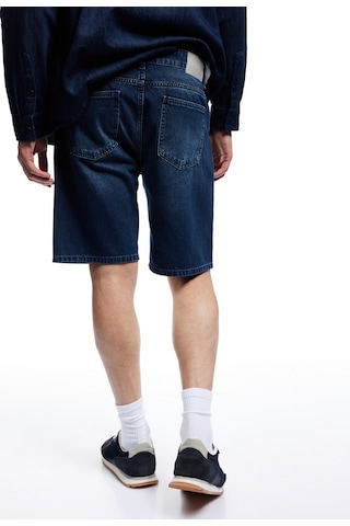 Koton Normal Bel Pamuklu Bermuda Oversize Jean Şort Koyu İndigo 5sam40159nd İndigo