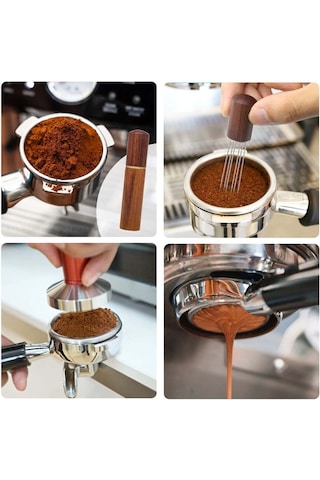 Espresso Kahve Karıştırıcı Espresso Dağıtım Aracı, Gül Ağacı Rengi Gül Ağacı Rengi Diğer
