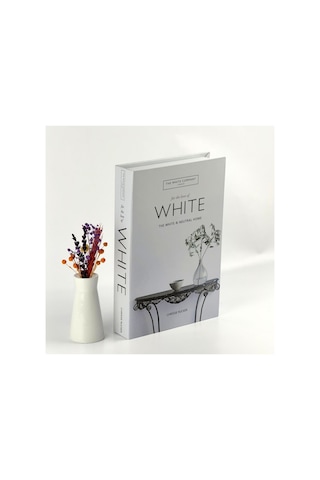 Kitap Görünümlü Dekoratif Kutu, White - Dvdktpkt012