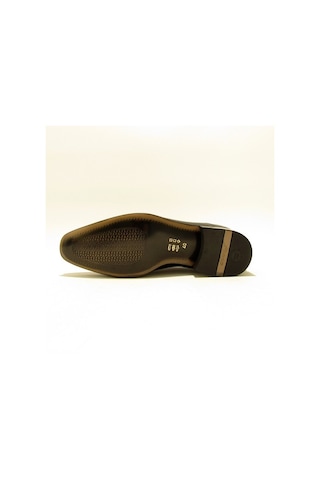 Fosco Fsc-3015 Siyah Erkek Yanlardan Iğne Baskılı Bağsız Ayakkabı-Siyah