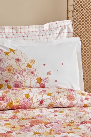 Karaca Home Pegy %100 Pamuk Tek Kişilik Pike Takımı Somon 200.22.12.0069