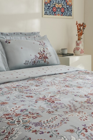 Karaca Home Bono %100 Pamuk Çift Kişilik Nevresim Takımı Mint