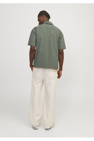 Jack & Jones Erkek Göğüs Cepli Oversized Gömlek - Altitude 12251280 Agave Green Yeşil
