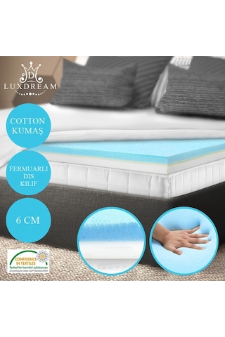 Onlıne-Yatak Viscopooly 100X200 Cm Ortopedik Yatak Şiltesi Visco Ped