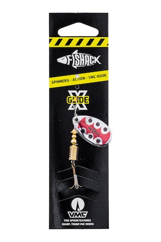 Savex Döner Kaşık - Fishack Glidex - Silver Ladybug - 7g - No:3 - Alabalık/turna/levrek Olta Kaşığı