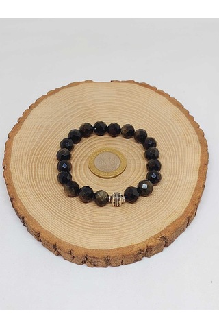 Sirius Serisi Golden Obsidyen Taşı 10mm Unisex Bileklik 52930 Çok Renkli