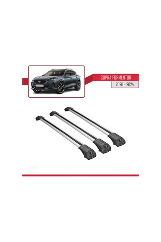 Cupra Formentor 2020 Ve Sonrası İle Uyumlu Ace-1 Ara Atkı Tavan Barı Gri 3 Adet Bar