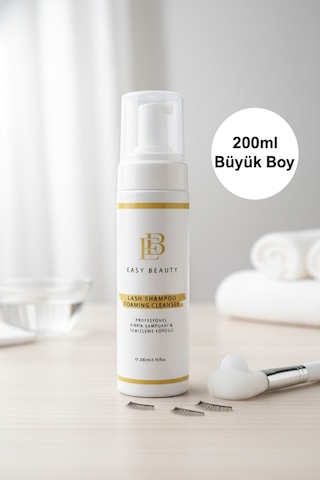 Ipek Kirpik Köpüğü 200ml Kaş Temizleme Köpüğü Uygulama Öncesi Ve Sonrası İçin Kirpik Şampaunı