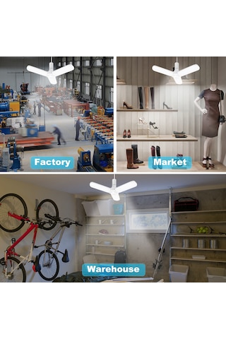 Xindoker "4'lü 30w E27/e26 Mini Led Aydınlatma - Garaj, Atölye Ve Açık Alanlar İçin Parlak 3000lm Işık"