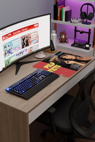 Pulp Fiction Ucuz Roman Tarantino V4 48x40 Xl Gaming Kauçuk Kaymaz Taban Mouse Pad Fare Altlığı