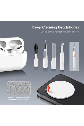 Lexroo Airpods Uyumlu İçin 21'i 1 Arada Temizleyici Kiti, Temizleme Seti, Klavye, Kulaklık
