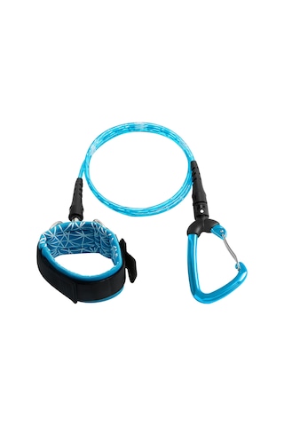 Neevoyu Su Altı Güvenlik Kordonu - Serbest Dalış İçin Bileklik Ve Karabinerli Kayıp Engelleme Teli Mavi Mavi