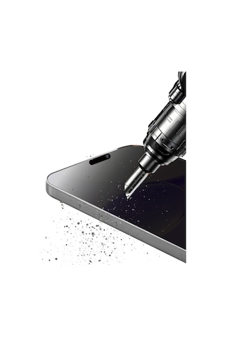 Apple iPhone Uyumlu, 17 Pro Bilvis 5in1 5d Magic Hayalet Cam Ekran Koruyucu - Siyah