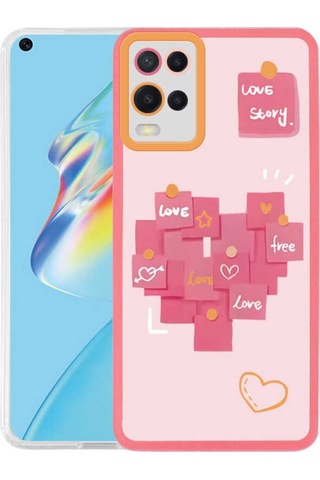 Oppo A54 4G Kılıf Zore M-Fit Desenli Kapak (540127054)