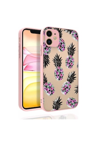 Apple Uyumlu iPhone 11 Kılıf Desenli Kamera Korumalı Parlak Zore Nora Kapak NO1