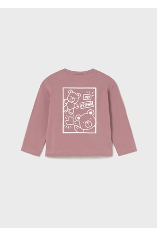 Mayoral Sırt Baskılı Kız Çocuk T-shirt 2079 Pembe