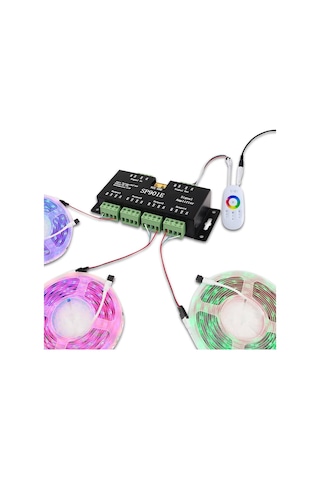 Rgb Sinyal Amplifikatörü Tekrarlayıcı Adreslenebilir Programlanabilir Led Şerit Sp901e Piksel Kontrol Cihazı Diğer