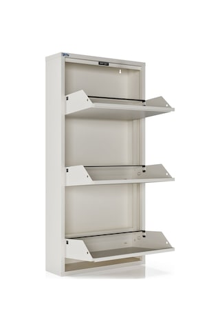 Ceha  3'lü Metal Ayakkabılık - Beyaz K.AYK-3 /AB9010 Beyaz