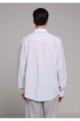 Colin's Colins Regular Fit Shirt Neck Çizgili Erkek Lacivert Uzun Kol Gömlek Cl1080091 Q1.v2 Nav