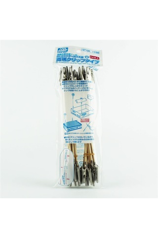 Mr.hobby Gt-100 Çift Tarafı Metal Klipsli, 19 Cm. Ahşap Çubuk, 24 Adet