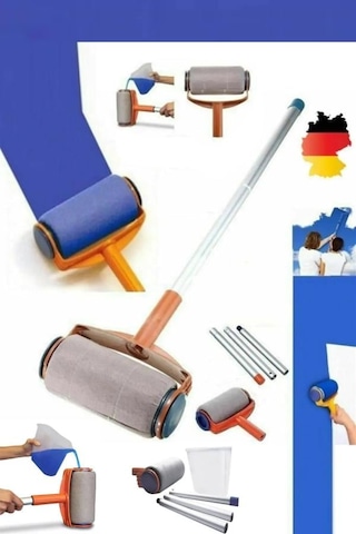 Pintar Facil Boya Badana Rulo Seti Zahmetsiz Yıkanabilir Rulo Fır