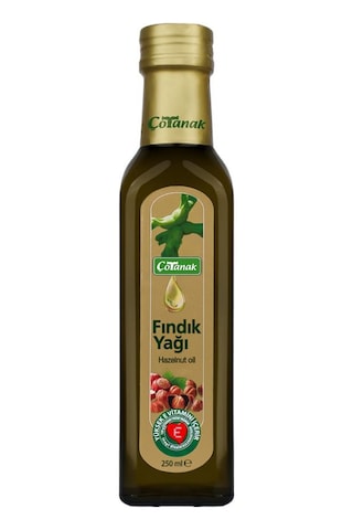 Çotanak Fındık Yağı Cam Şişe 250 ML