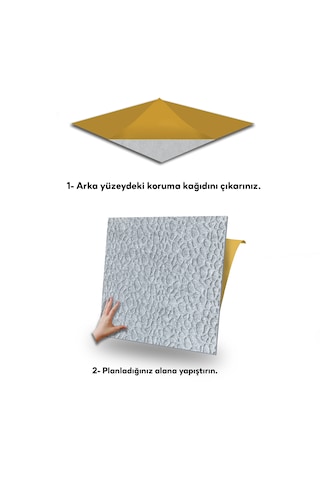 Tink Kendinden Yapışkanlı Keçe Karo Zemin Ve Duvar Kaplama Leopar Desenli Gri 48x48 Cm 44 Adet 10 M² 44 Adet 10 M²