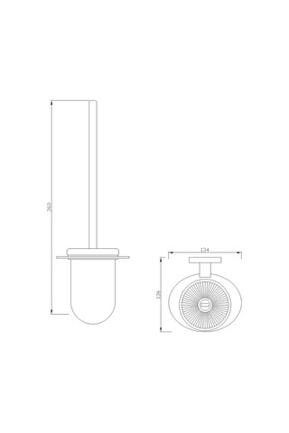 Eva Banyo Fontana Fc-40104 Krom Tuvalet Fırçalığı
