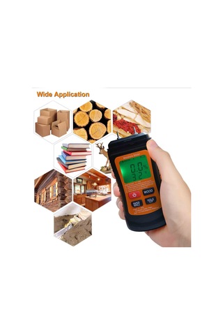 Suofeng "profesyonel Ahşap Nem Ve Sıcaklık Ölçer - Tahta, Duvar, Kağıt İçin Hassas Higrometre Ve Termometre" Siyah