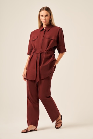 Ftz Women Kadın Keten Takım Bordo 31196 Bordo