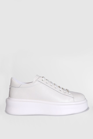 Lufian 121230109 Grace Unisex Hakiki Deri Sneaker Ayakkabı Beyaz