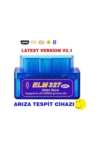 Elm327 Türkçe Bluetooth Araba Araç Arıza Tespit Cihazı Vers. 2.1