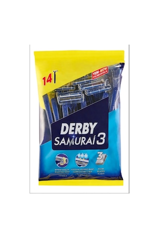 Derby Samurai3 Tıraş Bıçağı 4 x 14'lü