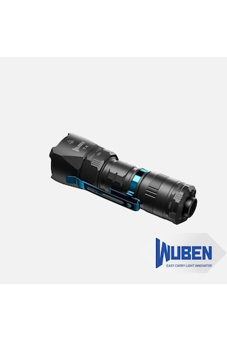 Wuben T4 Şarj Edilebilir Taktik El Feneri 850 Lümen, Type-c Şarjlı, Su Geçirmez Siyah