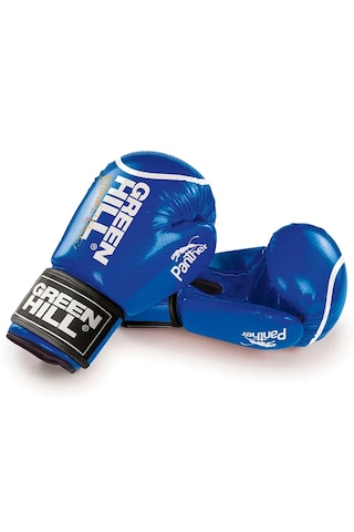Green Hill Panther Carbon Deri Boks Ve Kick-boks Eldiveni Mavi
