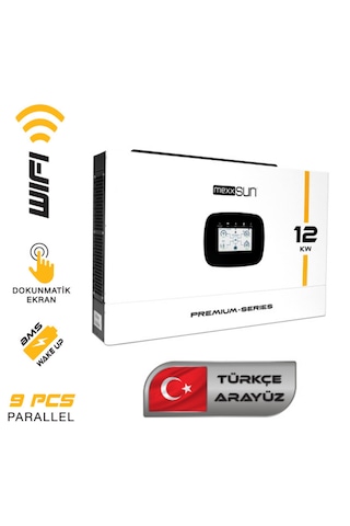 Mexxsun Premium 12kw 48v 250a Mppt Akıllı İnverter Türkçe Arayüz Destekli