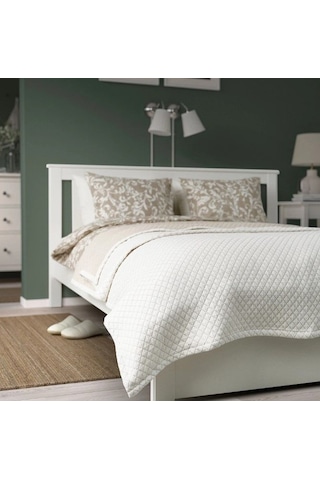 Ikea Praktvıal Polar Koltuk Örtüsü Çift Kişilik 250 X 260 Cm Krem