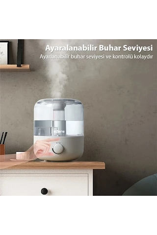 Ezere Yatak Odası İçin Üstten Doldurmalı 25 L Büyük Su Tankıotomatik Kapanma Sessiz Soğuk Sisli Nemlendirici- 57 Beyaz Gül