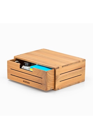 Woodsaka - 3line Mini Çekmece - Masaüstü Kutu