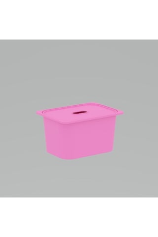 Pratico 3 Adet Pembe Derin Kapaklı Oyuncak Sepeti 3ds3k Pembe