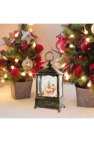 Suntek Işıltılı Noel Müzik Kutusu Fener Noel Süsleme Ev