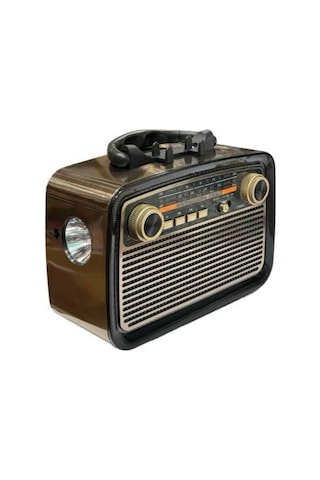 Eskitme Nostalji Tasarımlı Bluetoothlu Nostalji Radyo Ahşap Nostaljik Görünümlü