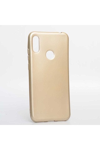 Huawei Honor 8a Kılıf Zore Premier Silikon Kapak Gold