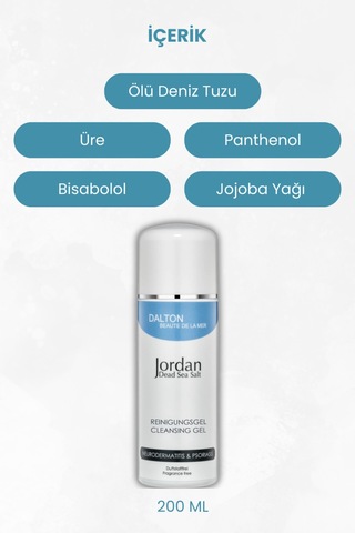Jordan Ölü Deniz Tuzlu Strese Bağlı Hassaslaşan Ve Yoğun Kuru Ciltler İçin Sakinleştirici Arındırıcı Temizleme Jeli - 56448732