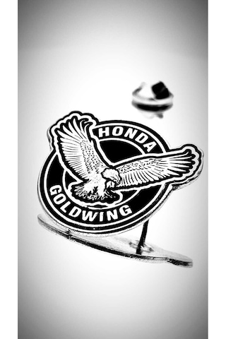 Yörük Tasarım Kartal Honda Goldwing Motorcu Rozet Gümüş